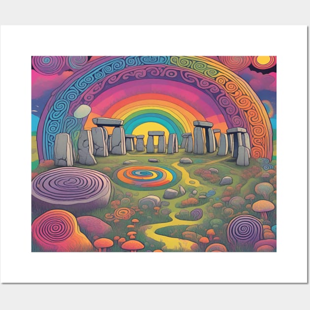 Stonehenge Mushroom Dream Wall Art by drumweaver